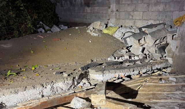 Mardin'de yağış nedeniyle bina çöktü: 2 yaralı