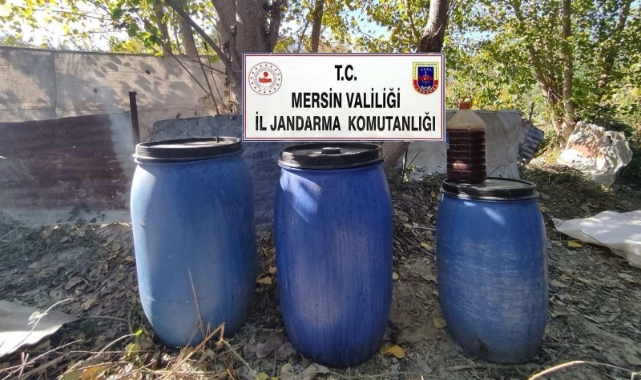 Mersin'de 510 litre sahte içki ele geçirildi