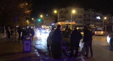 Motosiklet ve otomobil kafa kafaya çarpıştı!