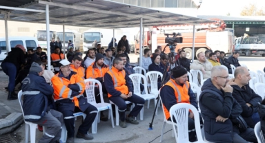 Mudanya Belediyesindeki erkek çalışanlara 'Şiddeti Frenliyoruz' eğitimi