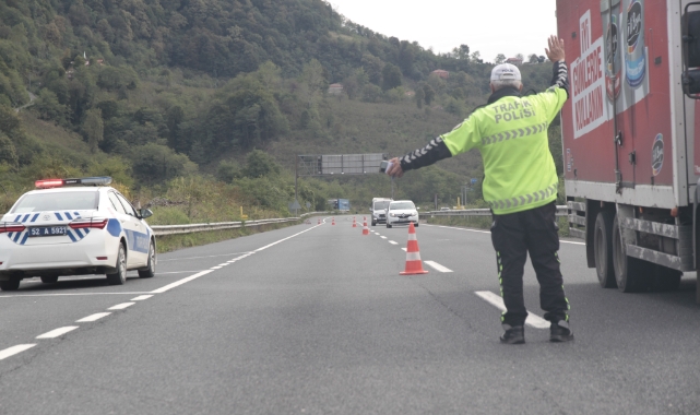 Ordu'da trafik denetimi! 40 araç trafikten men edildi