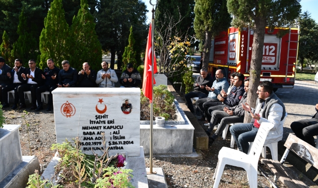 Payas’ta şehit itfaiyeci dualarla anıldı