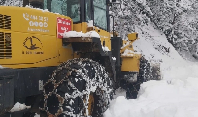 Rize’de kar nedeniyle mahsur kalan 7 kişi kurtarıldı