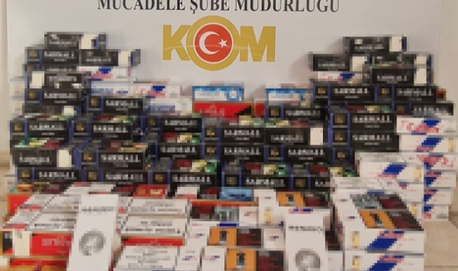 Samsun'da kaçak sigara operasyonunda 1 gözaltı!