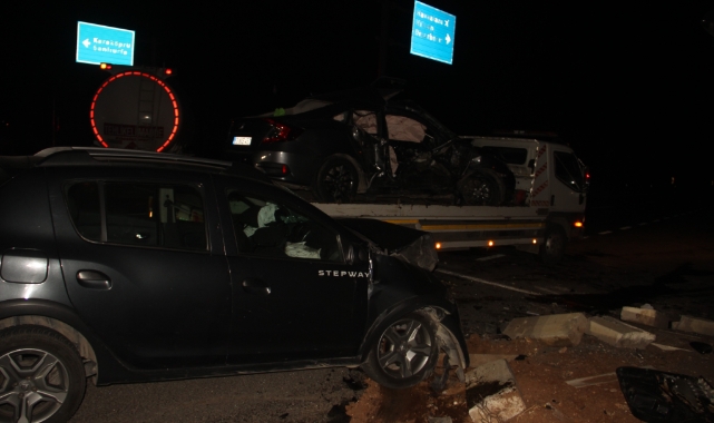Şanlıurfa'da iki otomobil çarpıştı: 1 ölü, 6 yaralı