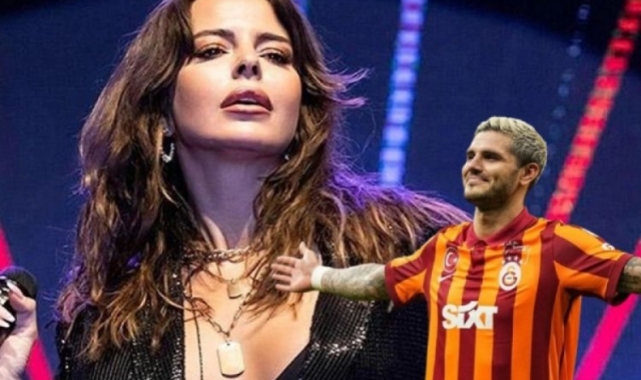Simge Sağın, sahnede Icardi'ye gönderme yaptı