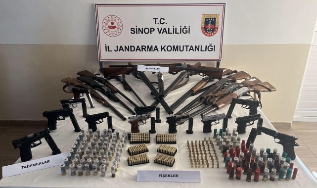 Sinop’ta silah ve mühimmat kaçakçılığı 