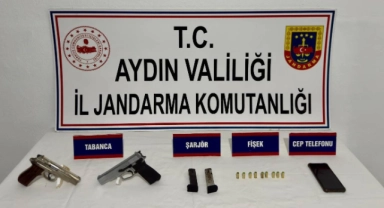 Şüpheli şahıstan tabanca bulundu
