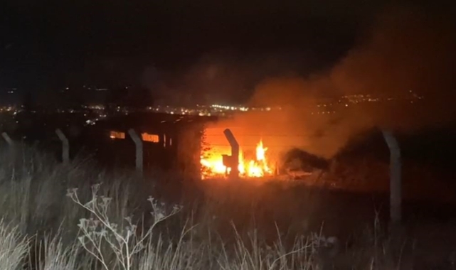 Tekirdağ'da depo alev aldı