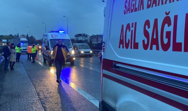 TEM’in Kocaeli geçişinde zincirleme kaza: 5 yaralı