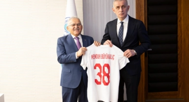 TFF Başkanı Hacıosmanoğlu'ndan Başkan Büyükkılıç'a ziyaret!