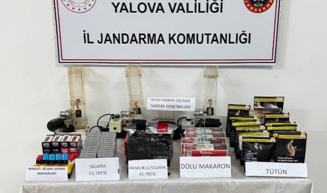 Yalova'da kaçak tütün operasyonu