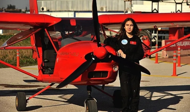 16 yaşında, Türkiye'nin en genç kadın pilot adayı oldu!