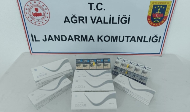 Ağrı'da çok sayıda kaçak sigara ele geçirildi