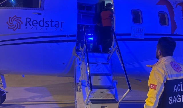 Ambulans uçak, 1 günlük Çiğdem bebek için havalandı