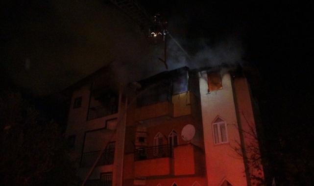 Antalya'da korkutan yangın