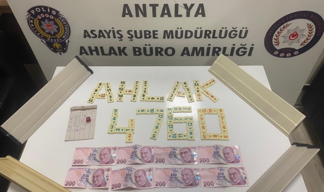 Antalya'da kumar operasyonları