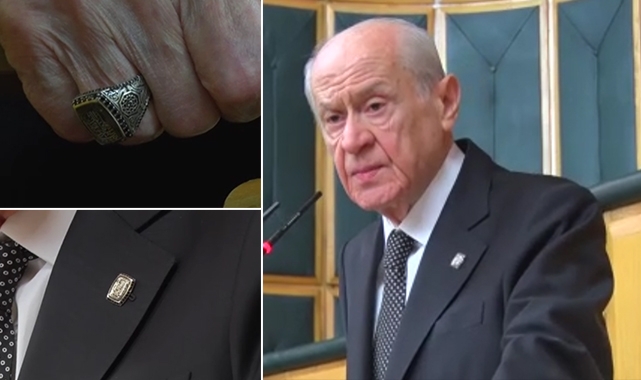Bahçeli'nin rozet ve yüzüğü dikkat çekti