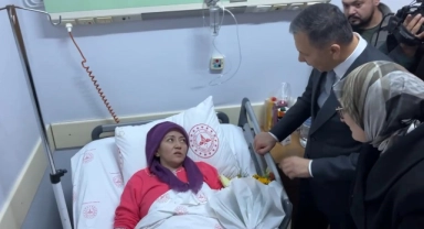 Bakanlardan Balıkesir'deki patlamada yaralananlara ziyaret!