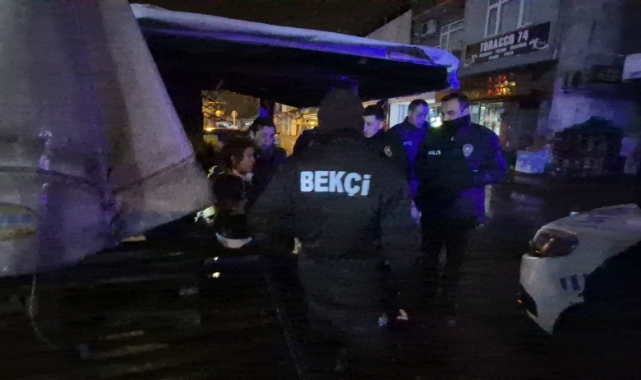 Bartın'da Yeşilçam sahnelerini aratmayan olay