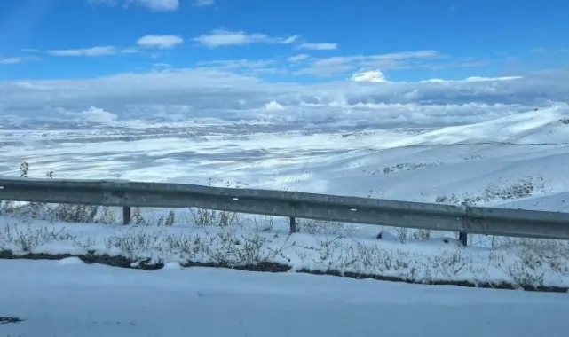 Başkale'de kar yağışı