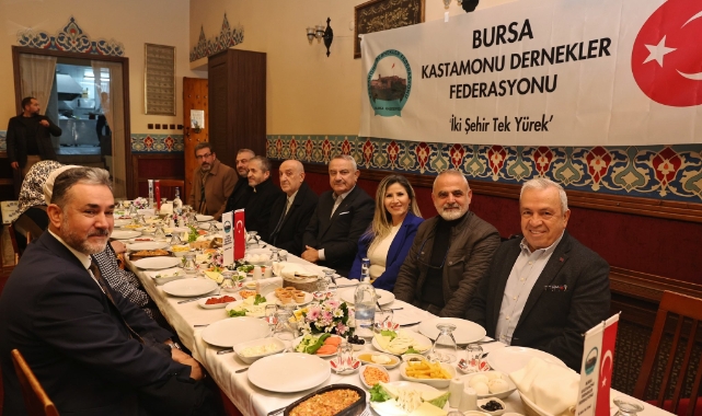 Başkan Şadi Özdemir, Bursa Kastamonu Dernekleri Federasyonu’nun kahvaltı buluşmasına katıldı
