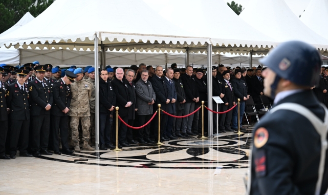 Başkan Yılmaz şehit Jandarma Uzman Çavuş Nurettin Yaşar için düzenlenen askeri törene katıldı