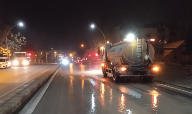 Battalgazi'de cadde ve sokaklar temizleniyor