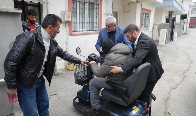 Belediyeden akülü sandalye desteği
