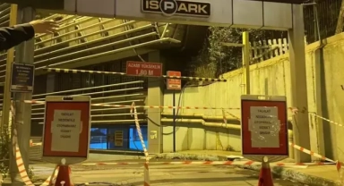 Beyoğlu’ndaki İSPARK’ın kolanları çatladı, otopark boşaltıldı