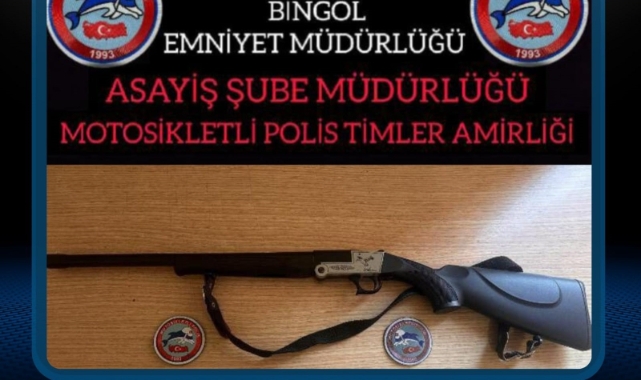 Bingöl’de ruhsatsız tüfek ele geçirildi