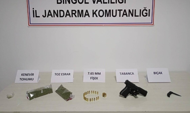 Bingöl’de uyuşturucu ve ruhsatsız silah operasyonları