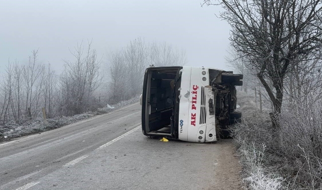 Bolu'da buzlanma kaza getirdi!  9 yaralı