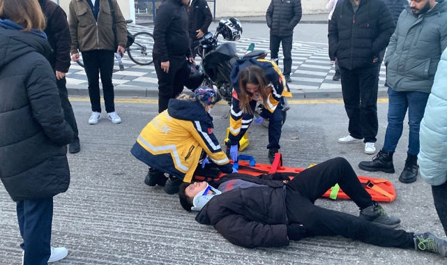 Bolu’da motosiklet ile otomobil çarpıştı