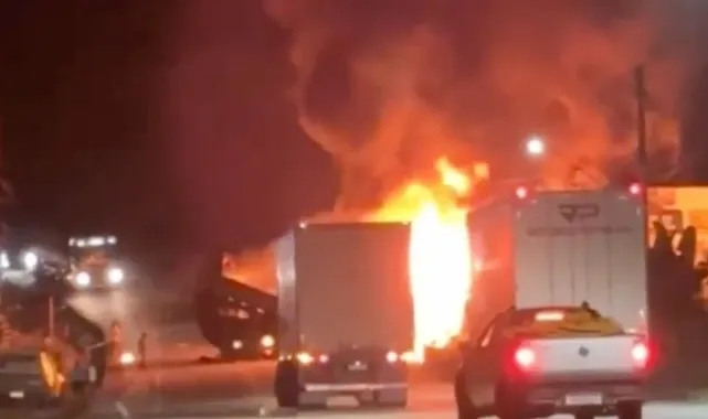 Brezilya’da yolcu otobüsü kamyonla çarpışarak yandı: 22 ölü