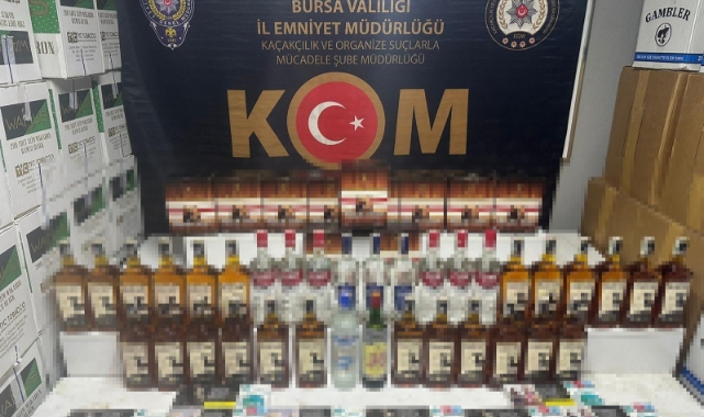 Bursa’da 2024 yılında 9 bin 865 litre sahte alkol ele geçirildi