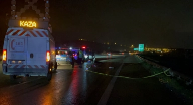 Bursa'da otobanda feci kaza! 1 ölü