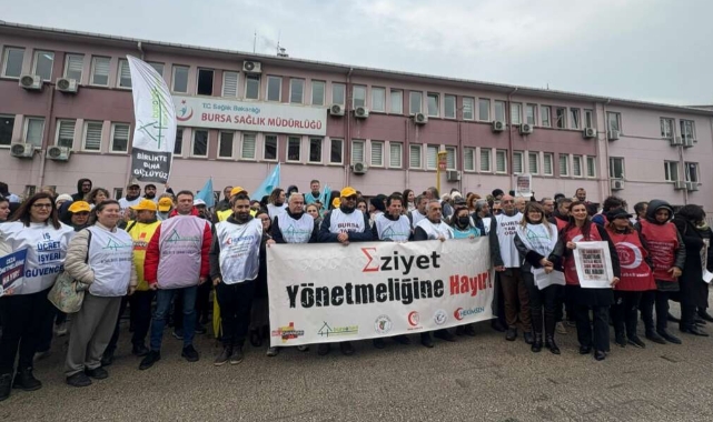 Bursa'da sağlıkçılar iş bıraktı! 5 günlük eylem başladı