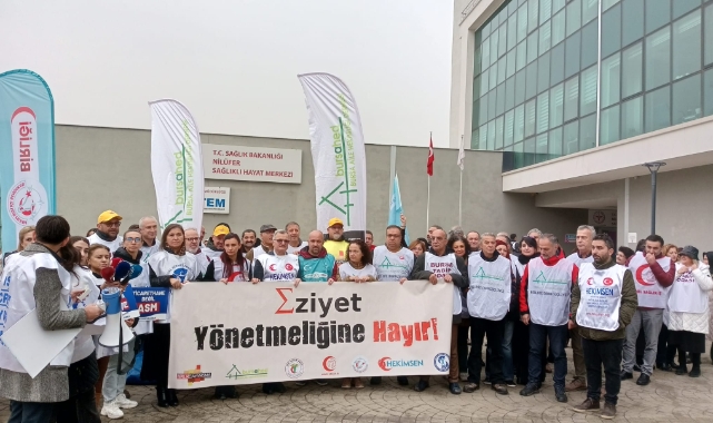 Bursalı sağlık çalışanlarından yeni yönetmeliğe tepki!