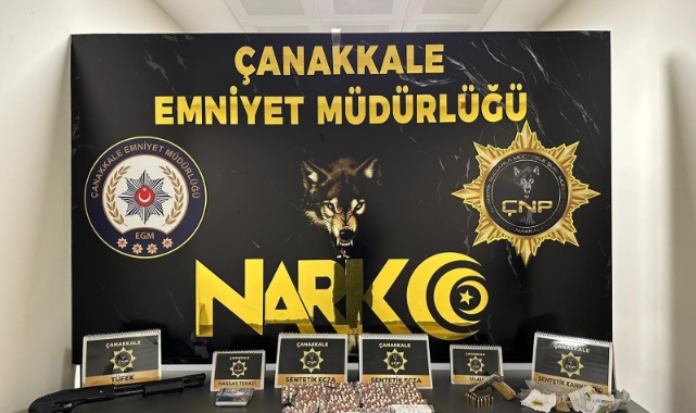 Çanakkale’de uyuşturucu operasyonuna 3 tutuklama