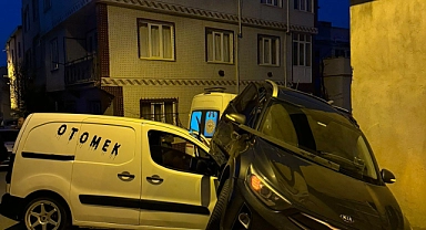 Çarptığı otomobili kepçe gibi kaldırdı!