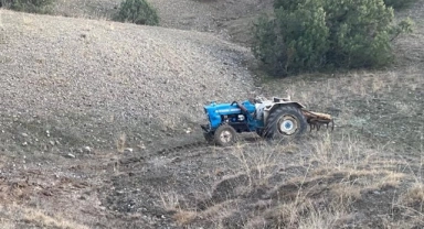 Çorum'da devrilen traktörün sürücüsü öldü