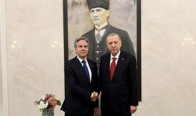Cumhurbaşkanı Erdoğan, Blinken ile görüştü