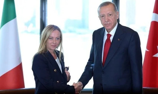 Cumhurbaşkanı Erdoğan, İtalya Başbakanı Meloni ile görüştü