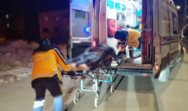 Direğe çarpan motosiklet sürücüsü ağır yaralandı