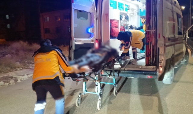 Direğe çarpan motosiklet sürücüsü ağır yaralandı