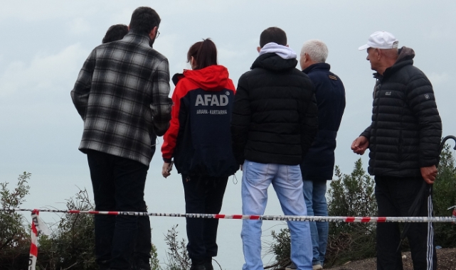 Endişeli ailenin 30 metrelik falezlerde umut nöbeti sürüyor