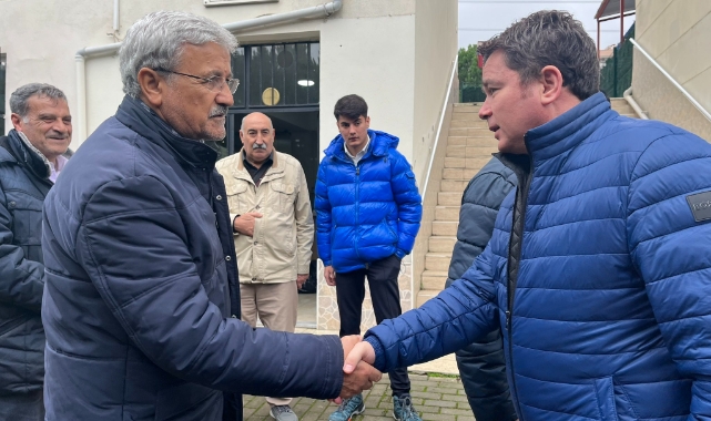 Erkan Aydın merhum Mustafa Ekinci için düzenlenen 40 yemeğine katıldı
