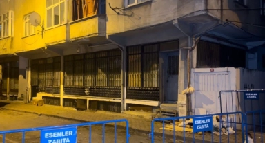 Esenler’de kolonları çatlayan 6 katlı bina tedbir amaçlı tahliye edildi