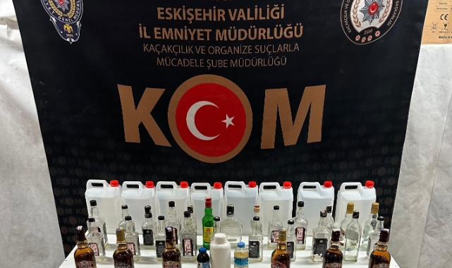 Eskişehir'de sahte içki operasyonu! 1 kişi tutuklandı